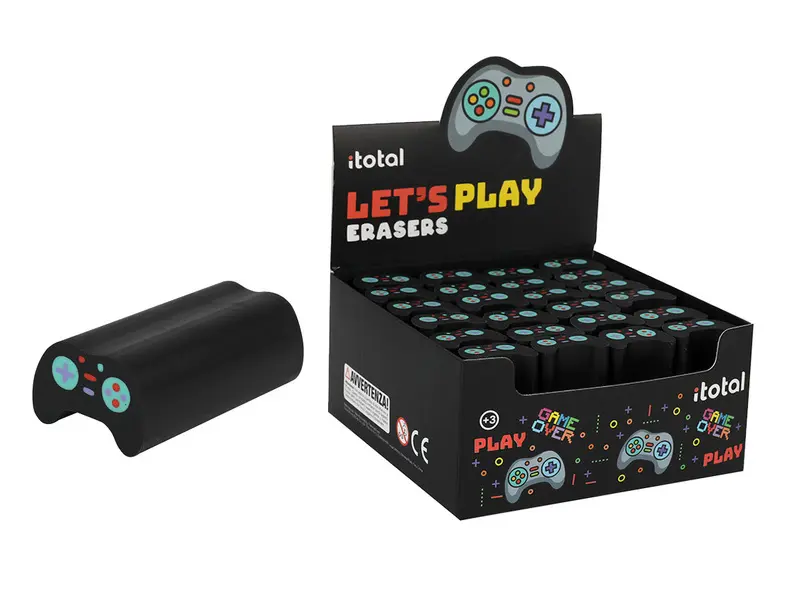 Joypad-shaped Eraser LET'S PLAY
