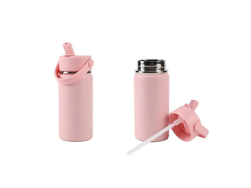 Thermal Bottle 400 ml with handle pink