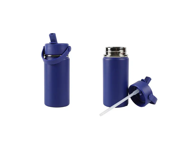 Thermal Bottle 400 ml with handle navy blue