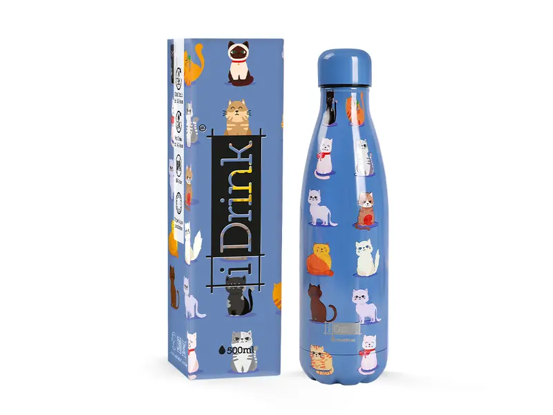 Thermal Bottle 500 ml BLUE CATS