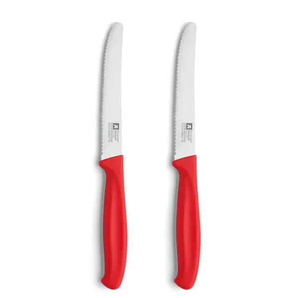 Set of 2 -  TOMATO KNIVES RED
