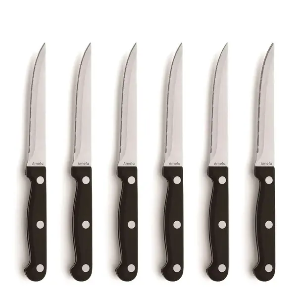 Set of 6 - STEAK KNIVES ON CARD