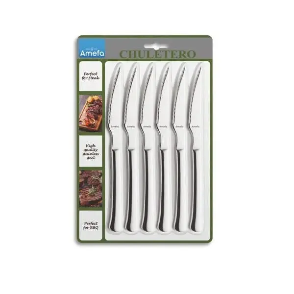 Set of 6 - Chuletero steak knife