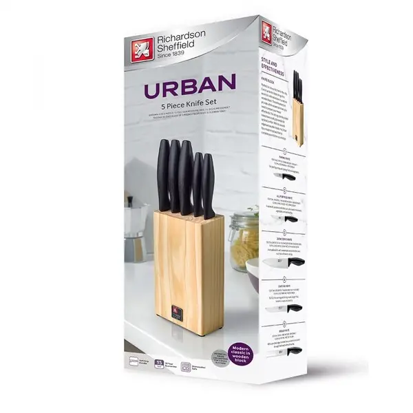 URBAN Knife Block 5-pieces