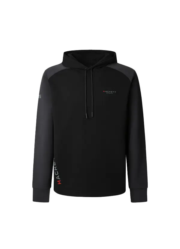 Multi Panel Hooded Sweat