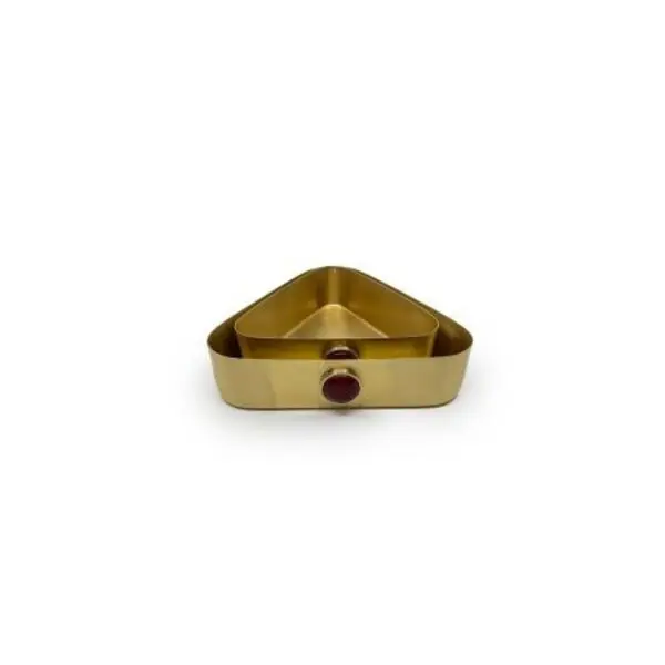  Triangle Bowl Red Beads