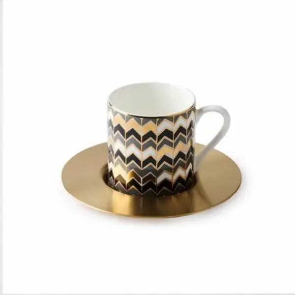 Set of 6 - Piccadilly Espresso Cups with Saucers