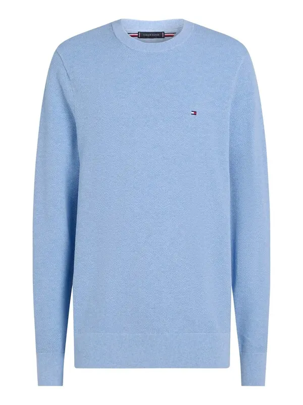 Essential Crew Neck Textured Sweater