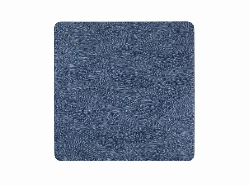 ACRYLIC SET OF 4 COASTERS 10*10 BRUSH BLUE