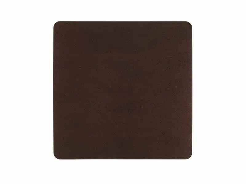 ACRYLIC SET OF 4 COASTERS 10*10 BRUSH CHOCOLATE