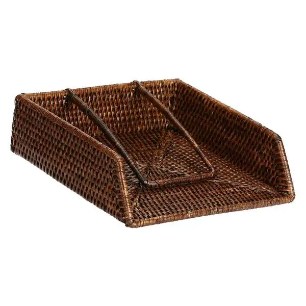 BOTANIO NAPKIN HOLDER 22X22X6CM BROWN