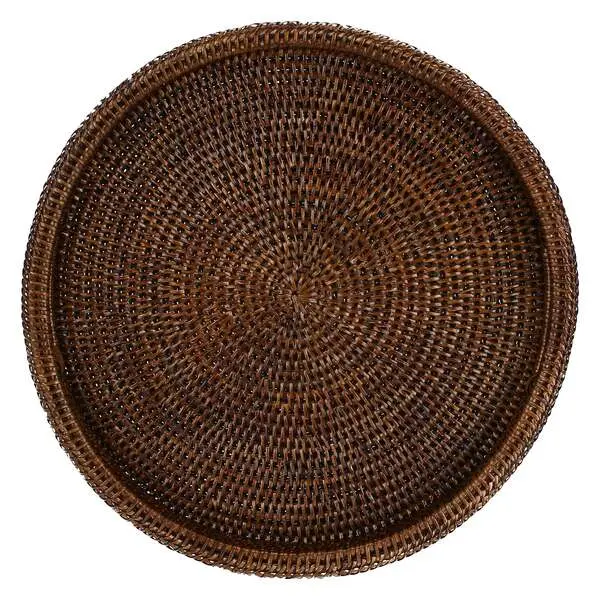 BOTANIO ROUND TRAY 40Ã CM BROWN