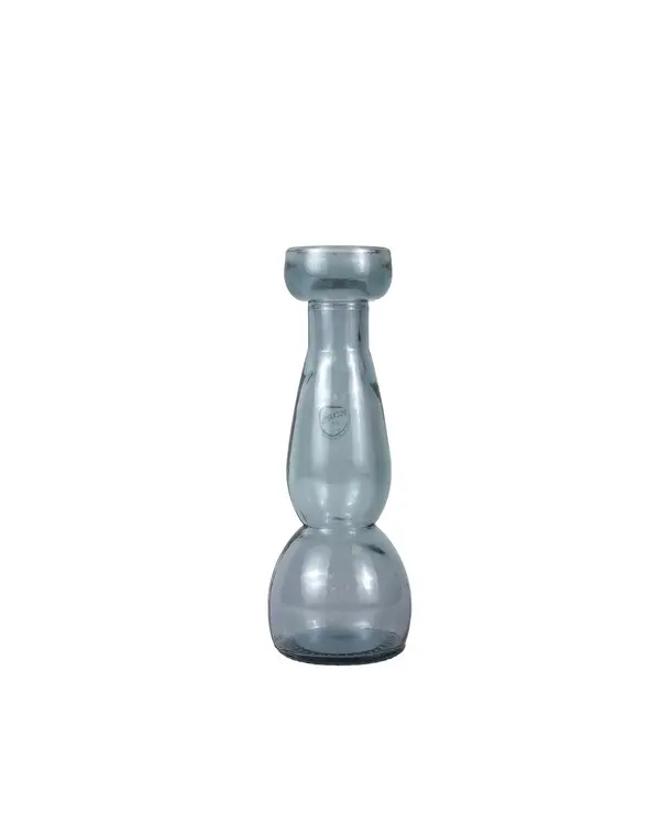 GLASS TAPER CANDLEHOLDER 20CM