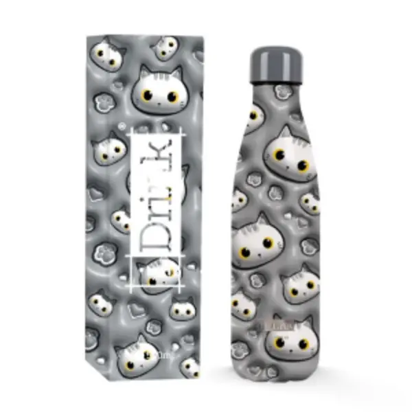 Thermal Bottle 500 ML White Cat 3D