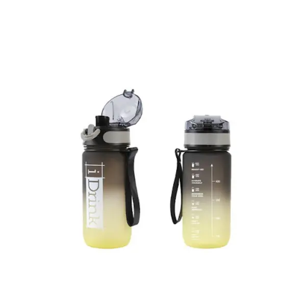 Tritan Bottle 500 ML Black And Yellow