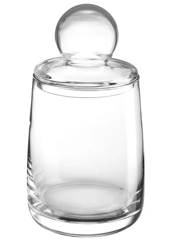 jar with lid - cear