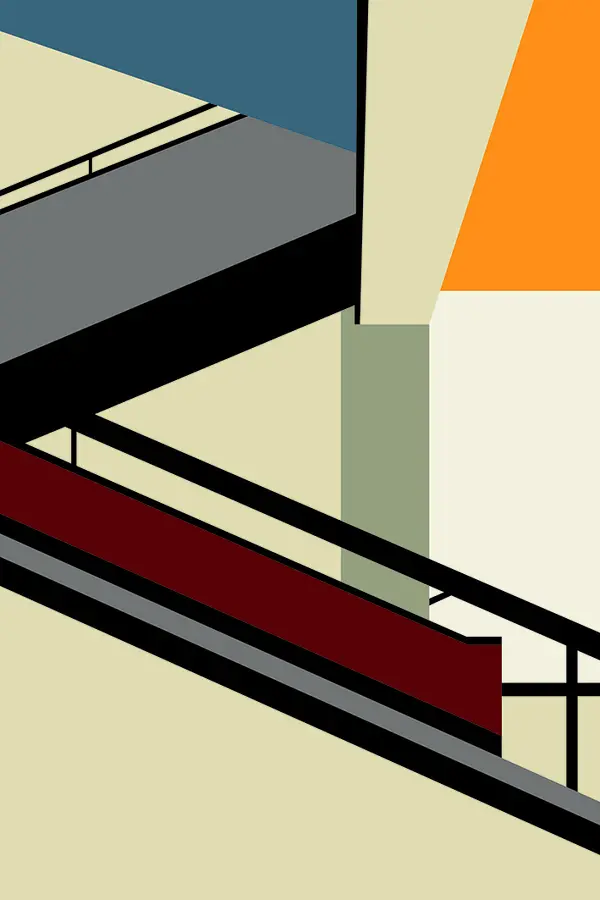 Bauhaus - Abstract Stairs Image