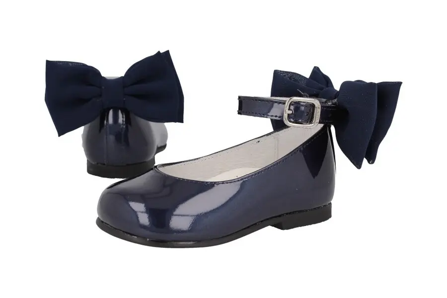  Patent Mary Jane Shoes with Oversized Bow