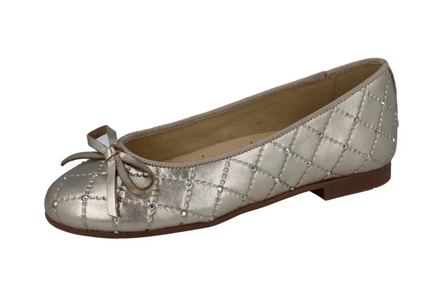  Quilted Ballet Flats with Embellishments