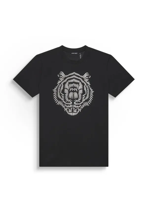  Tiger Print Short-Sleeve T-shirt