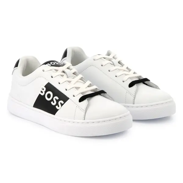  Embossed Leather Sneakers
