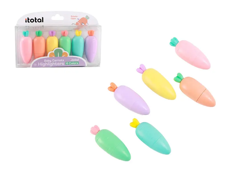 Carrot-shaped Highlighters MACARON Image