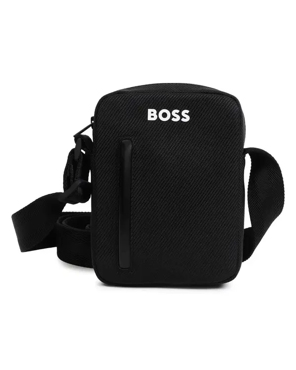  Textured-finish Messenger Bag