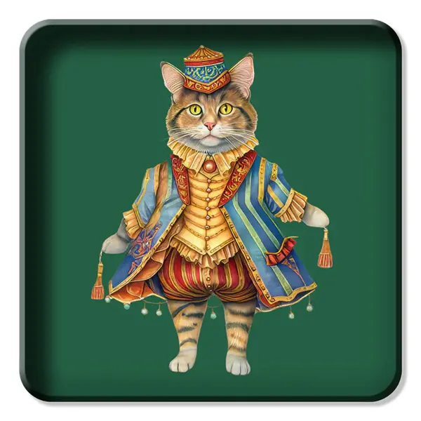 Square Tray - Circus Cat 30 x 30cm