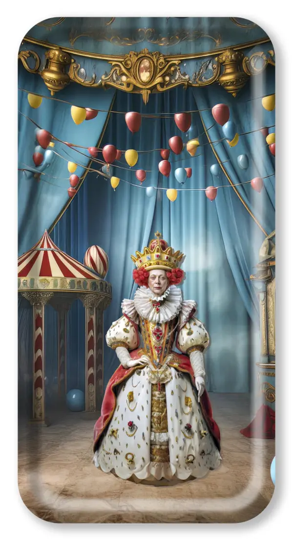 Rectangle Wood Tray - Alice - Queen 43x22 cm