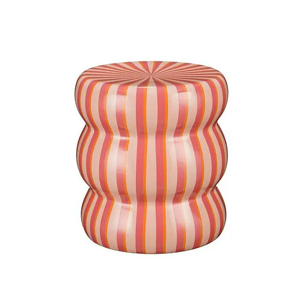 Skipper side table cream pink orange - h40xd35cm