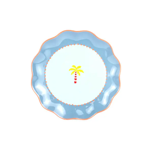 Bella dinner plate purple blue 2 assorted - h2,5xd26cm