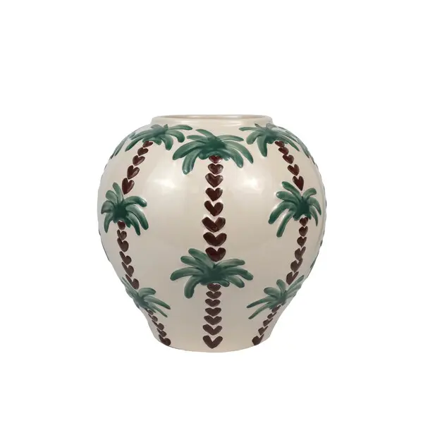 Paradiso vase off white - h28xd28cm