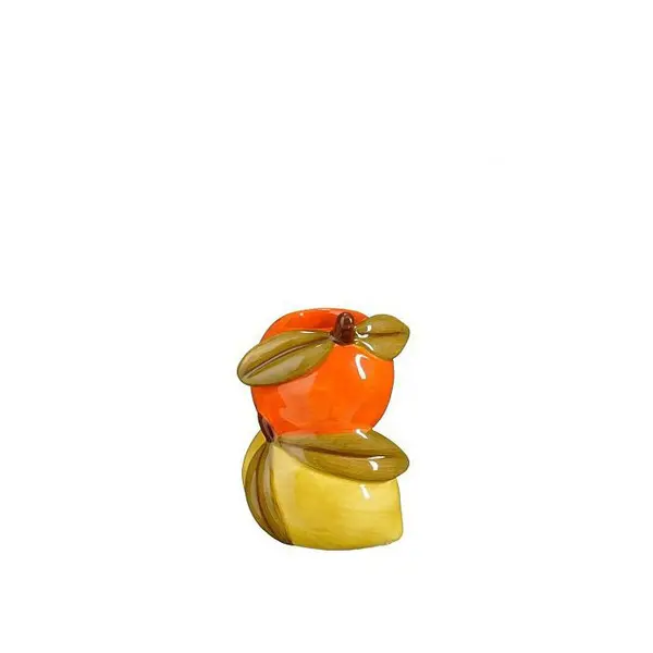 Candleholder fruit orange - l5,5xw5xh8,5cm