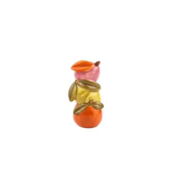 Candleholder fruit yellow - l6xw5,5xh12cm
