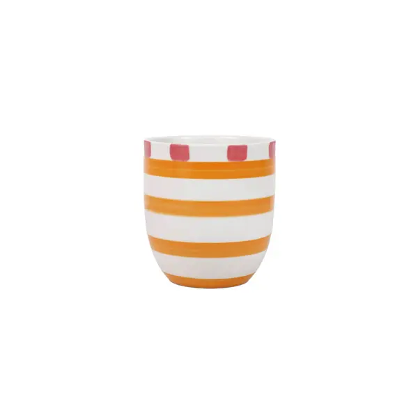 Bliss cup pink orange 4 assorted - h9,5xd9cm