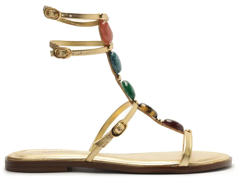  Gemstones Flat Sandals
