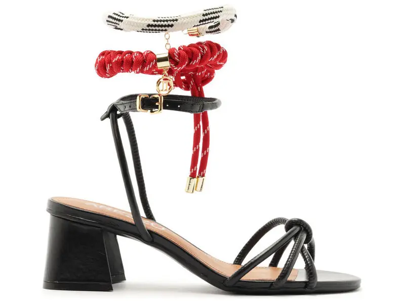  Custom Anklet Block Heel Sandals