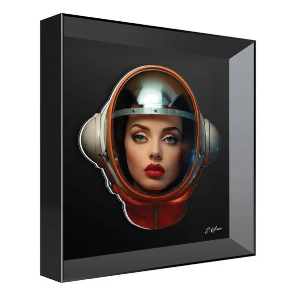 PHOTO FRAME GIRL SPACE 30X30