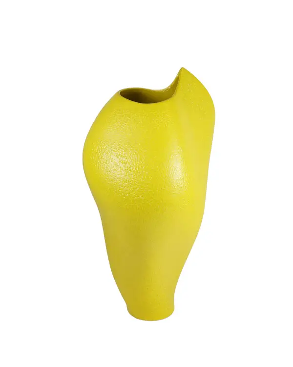 The Promise Vase  - Yellow Popcorn