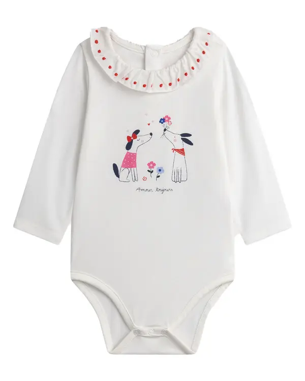 Ecru Collared Bodysuit