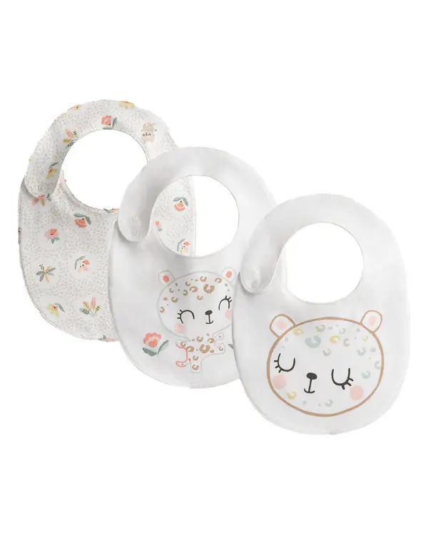 Pack of 3 Panther design bibs