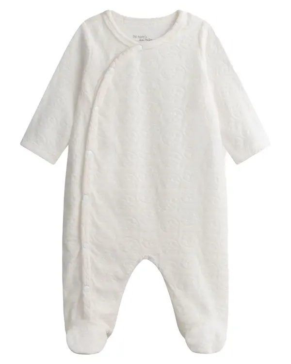 Fancy Ecru Velour Rompers