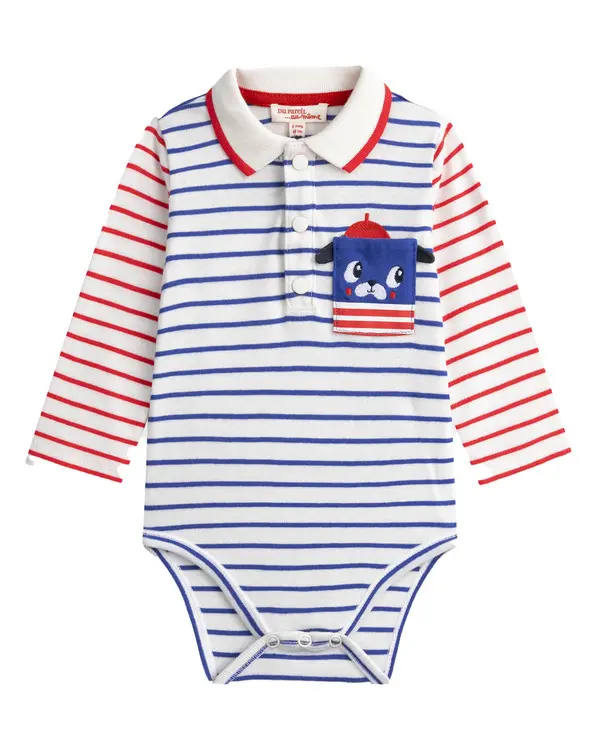 Long-sleeved Ecru Bodysuit