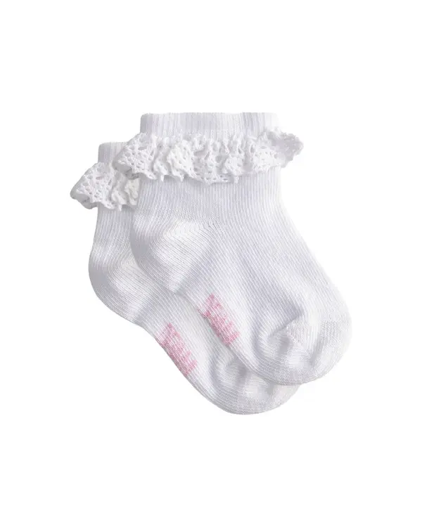 Ruffled Ecru Socks