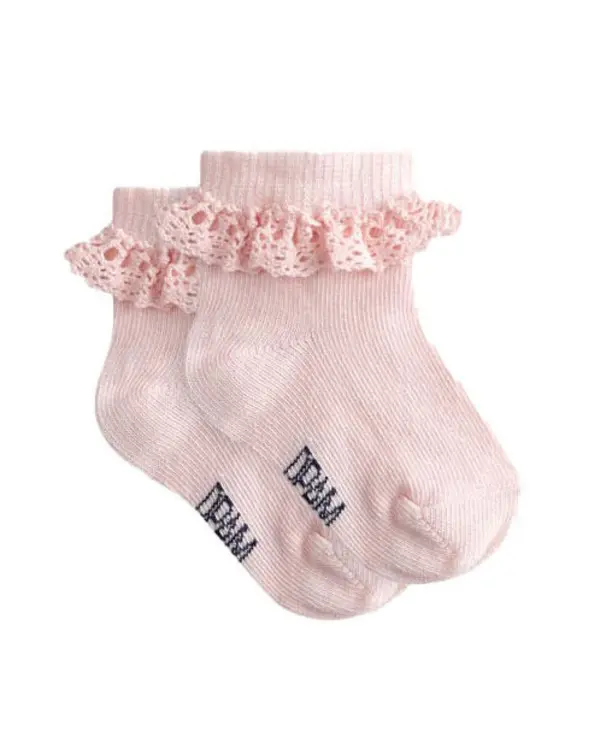 Ruffled Ecru Socks