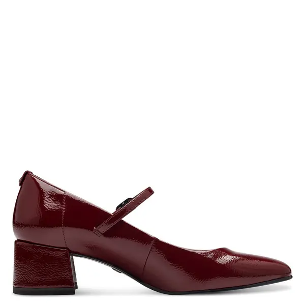 Patent Leather Mary Jane Pumps with a Block Heel Image