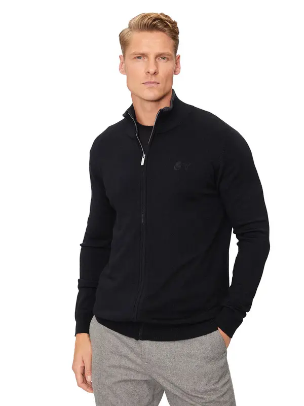 Knit Zip-up Jacket