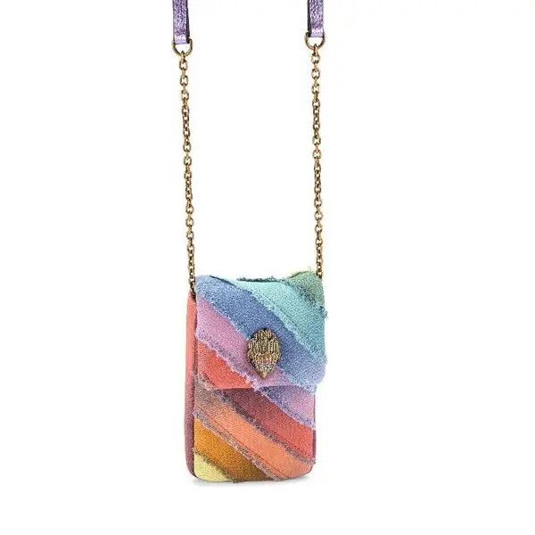  Rainbow Patchwork Phone Bag