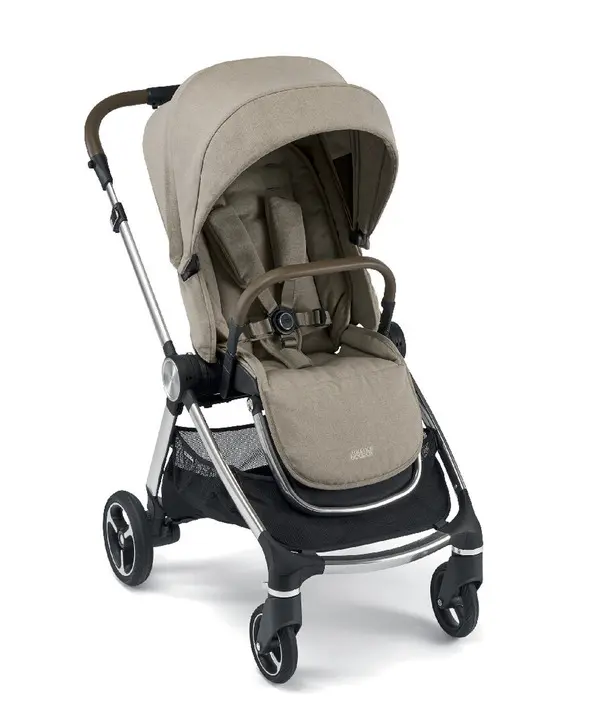 Strada 6 Piece Essentials Bundle Cashmere with Grey Aton Car Seat 