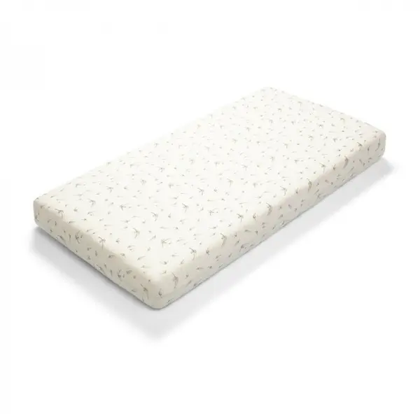 Babyono Bamboo Fitted Cot Bed Sheet Feathers 120x60cm